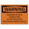 Signmission OSHA Sign, Inverter Output Connection Do Not Relocate, 14in X 10in Decal, 10" W, 14" L, Landscape OS-WS-D-1014-L-12200 - alternate 1